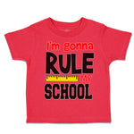 Toddler Clothes I'M Going to Rule My School Toddler Shirt Baby Clothes Cotton