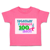 Toddler Clothes Splashing' Through 100 Days Toddler Shirt Baby Clothes Cotton