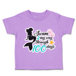 Toddler Clothes Swam My Way Through 100 Days Toddler Shirt Baby Clothes Cotton
