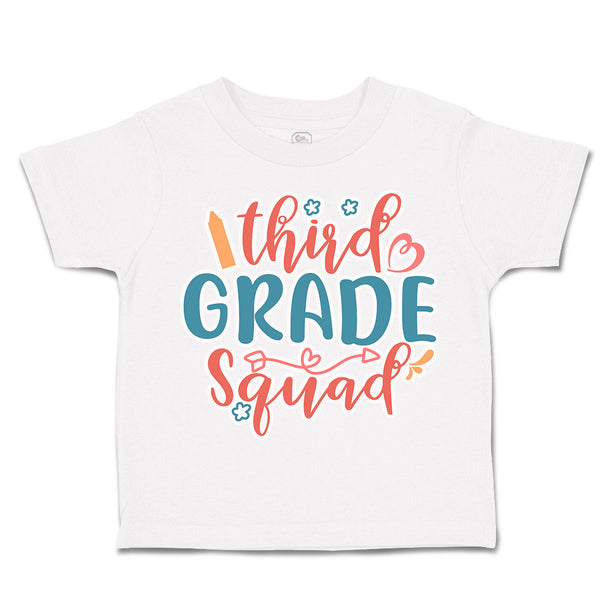 Toddler Clothes Third Grade Squad Toddler Shirt Baby Clothes Cotton