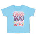Toddler Clothes Third Grade Survived 100 Days of Me Toddler Shirt Cotton