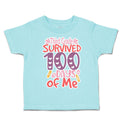 Toddler Clothes Third Grade Survived 100 Days of Me Toddler Shirt Cotton