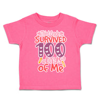 Toddler Clothes Third Grade Survived 100 Days of Me Toddler Shirt Cotton