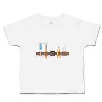 Toddler Clothes Carpenterer Costume Belt and Tools Equipment Toddler Shirt