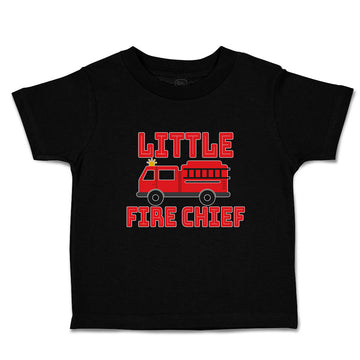 Toddler Clothes Little Fire Chief Profession with Working Vehicle Toddler Shirt