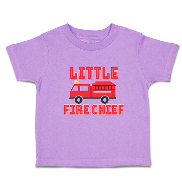 Toddler Clothes Little Fire Chief Profession with Working Vehicle Toddler Shirt