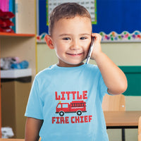 Little Fire Chief Profession with Working Vehicle