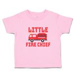 Toddler Clothes Little Fire Chief Profession with Working Vehicle Toddler Shirt