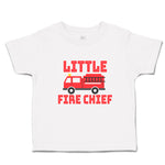 Toddler Clothes Little Fire Chief Profession with Working Vehicle Toddler Shirt