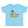 Toddler Clothes My Grandpa Is A Firefighter Profession with Working Vehicle