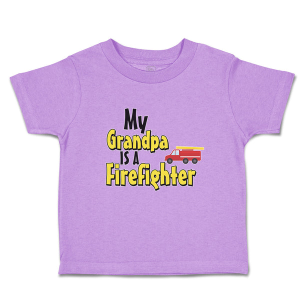 My Grandpa Is A Firefighter Profession with Working Vehicle