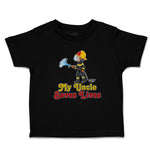 Toddler Clothes My Uncle Saves Lives Profession Firefighter Rescue Toddler Shirt