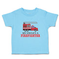 Toddler Clothes My Uncle's A Firefighter with Working Vehicle Toddler Shirt