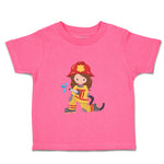 Toddler Girl Clothes Firefighter Girl Hose Professions Firefighter Toddler Shirt