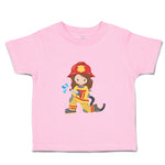 Firefighter Girl Hose Professions Firefighter