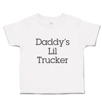 Cute Toddler Clothes Daddy's Lil Trucker Toddler Shirt Baby Clothes Cotton