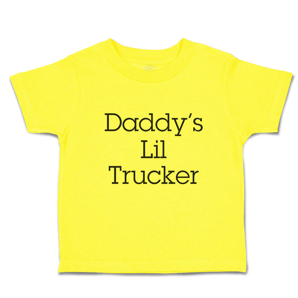 Cute Toddler Clothes Daddy's Lil Trucker Toddler Shirt Baby Clothes Cotton