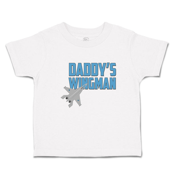 Cute Toddler Clothes Daddy's Wingman Airplane Toddler Shirt Baby Clothes Cotton