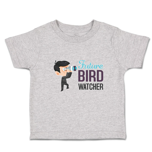 Cute Toddler Clothes Future Bird Watcher Boy with Binoculars Toddler Shirt