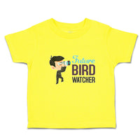 Cute Toddler Clothes Future Bird Watcher Boy with Binoculars Toddler Shirt