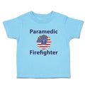Cute Toddler Clothes Paramedic Firefighter Profession Country Flag Toddler Shirt