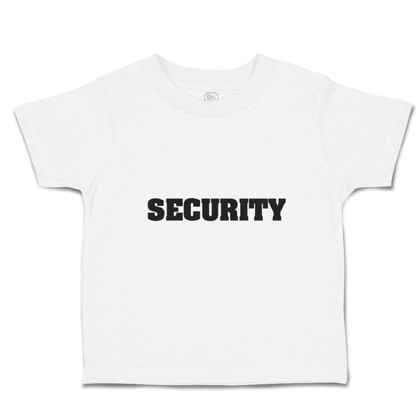 Cute Toddler Clothes Security Profession Guard Toddler Shirt Baby Clothes Cotton