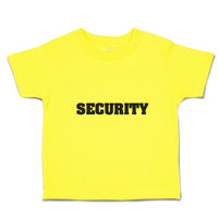 Cute Toddler Clothes Security Profession Guard Toddler Shirt Baby Clothes Cotton