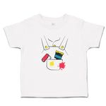 Cute Toddler Clothes Painter Costume Brush and Roller Toddler Shirt Cotton