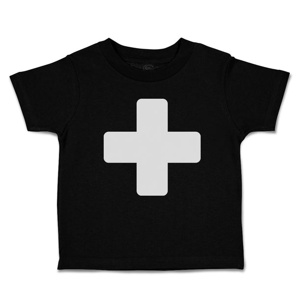 Cute Toddler Clothes Emergency First Aid Black Cross Toddler Shirt Cotton