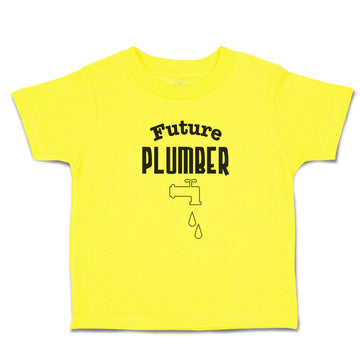 Cute Toddler Clothes Future Plumber Profession Tap Water Drop Toddler Shirt