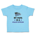 Cute Toddler Clothes My Papa Is A Police Officer Country Flag and Star Cotton