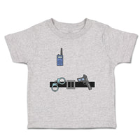 Cute Toddler Clothes Security Officer Costume Walkie Talkie Gun Toddler Shirt