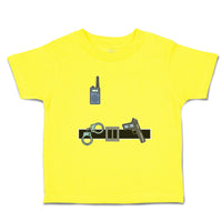 Cute Toddler Clothes Security Officer Costume Walkie Talkie Gun Toddler Shirt