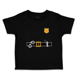Cute Toddler Clothes Police Officer Costume B Badge Gun Toddler Shirt Cotton