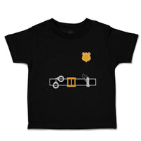 Cute Toddler Clothes Police Officer Costume B Badge Gun Toddler Shirt Cotton