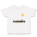 Cute Toddler Clothes Police Officer Costume B Badge Gun Toddler Shirt Cotton