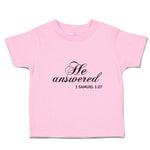 He Answered 1 Samuel 1:27 Religious Bible Scriptures
