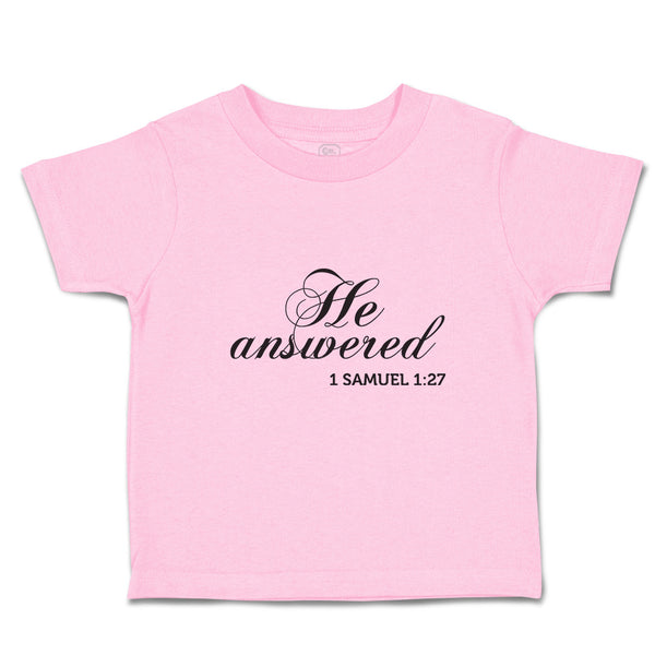 He Answered 1 Samuel 1:27 Religious Bible Scriptures