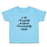Toddler Clothes I Am Fearfully and Wonderfully Made Christian Bible Words Cotton