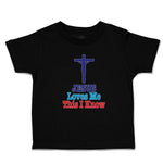 Toddler Clothes Jesus Loves Me This I Know Cross Toddler Shirt Cotton