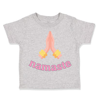 Toddler Clothes Namaste with Flower Toddler Shirt Baby Clothes Cotton