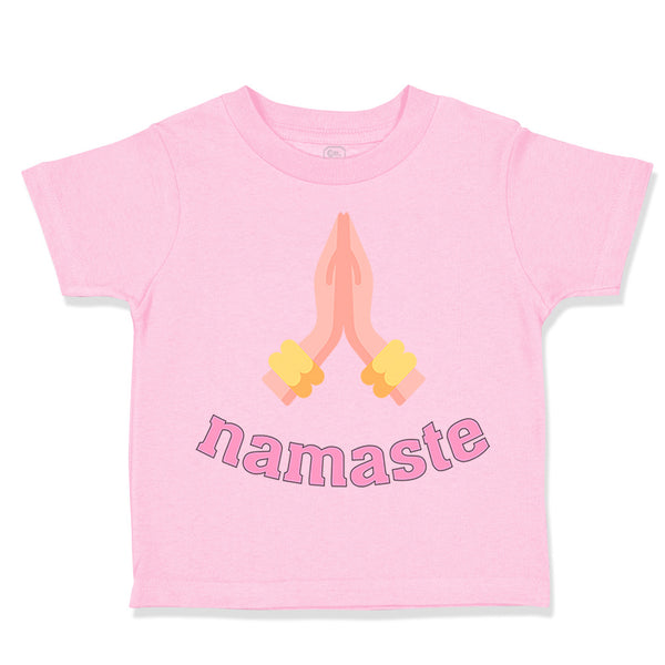 Toddler Clothes Namaste with Flower Toddler Shirt Baby Clothes Cotton