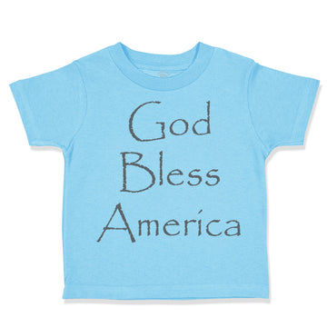 Toddler Clothes God Bless America Christian Jesus God Toddler Shirt Cotton