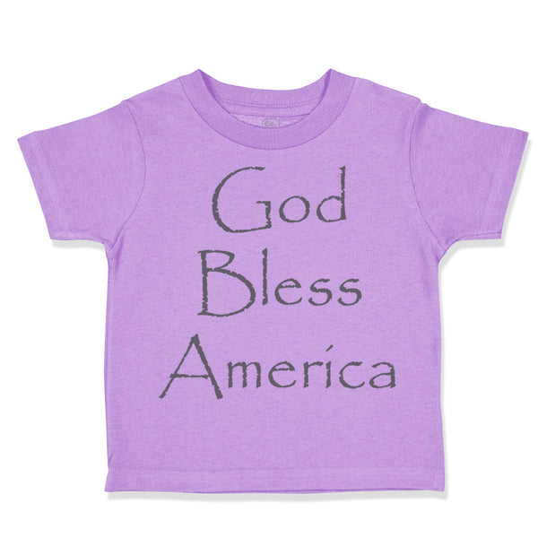 Toddler Clothes God Bless America Christian Jesus God Toddler Shirt Cotton