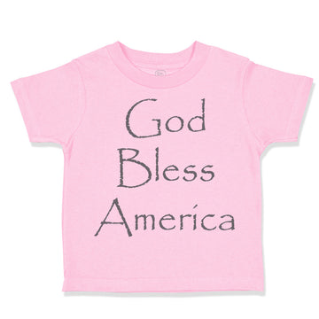 Toddler Clothes God Bless America Christian Jesus God Toddler Shirt Cotton