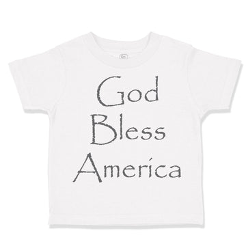 Toddler Clothes God Bless America Christian Jesus God Toddler Shirt Cotton