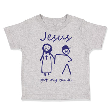Toddler Clothes Jesus Got My Back Christian Jesus God Toddler Shirt Cotton