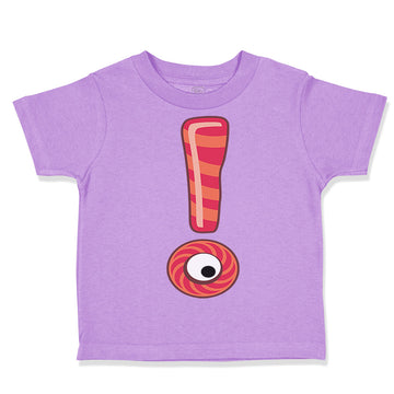 Toddler Clothes Exclamation Mark with Eye School Graduation Toddler Shirt Cotton