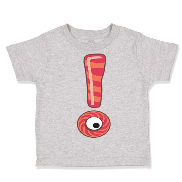 Toddler Clothes Exclamation Mark with Eye School Graduation Toddler Shirt Cotton