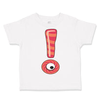 Toddler Clothes Exclamation Mark with Eye School Graduation Toddler Shirt Cotton